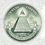 Dollarnote Pyramide Auge
